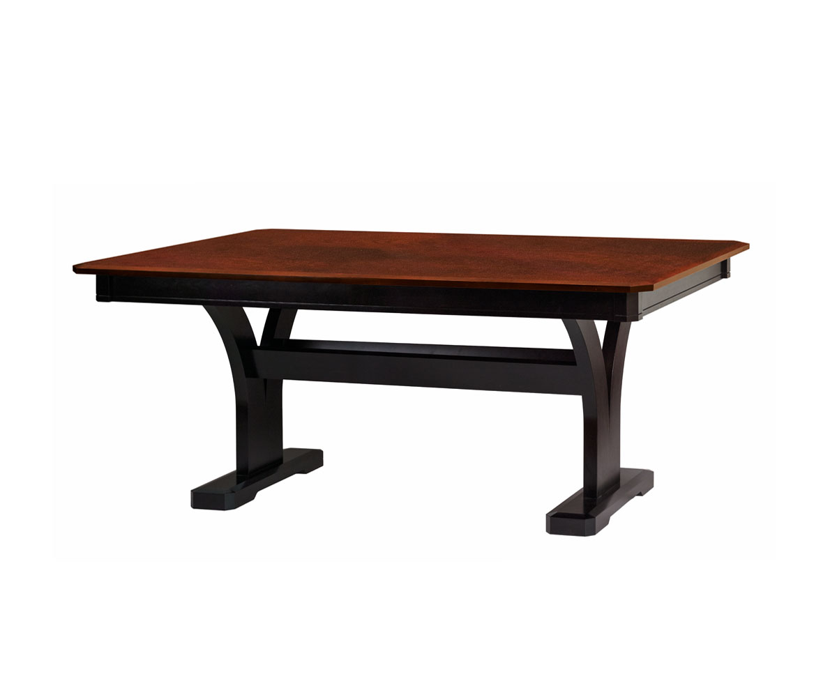 Bristol Solid Top Trestle Dining Table