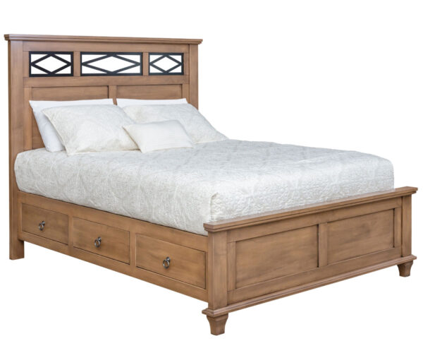 Crescent Creek Iron Bed with Underbed Storage