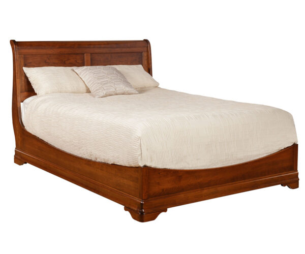 Calais Sleigh Bed With Low Footboard