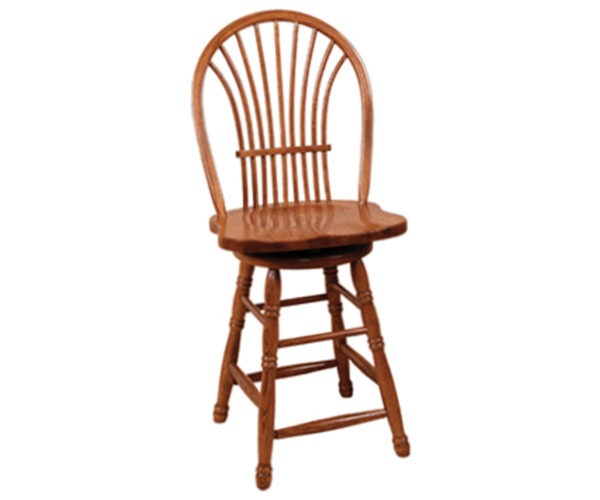 Wheat Back Swivel Bar Stool
