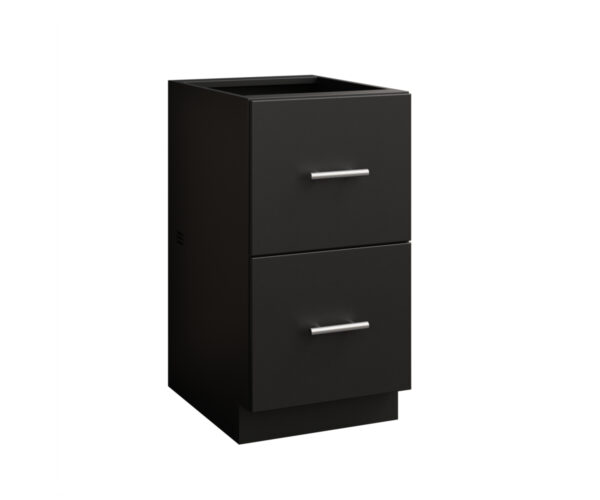 2 Drawer Flat Panel Cabinet - 18"W