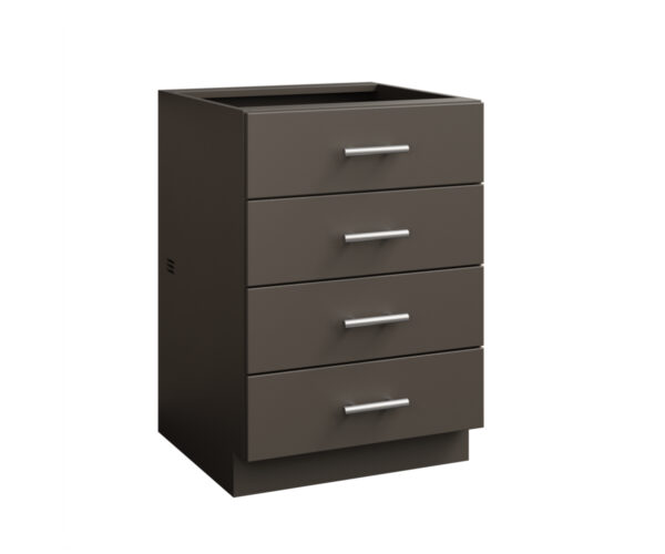 4 Drawer Flat Panel Cabinet - 24"W