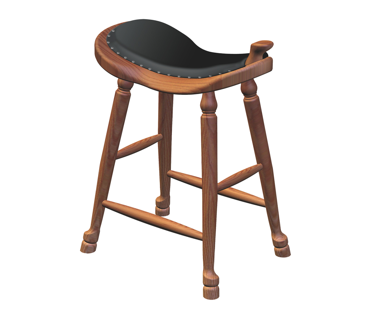 24" Western Saddle with Vinyl or Leather