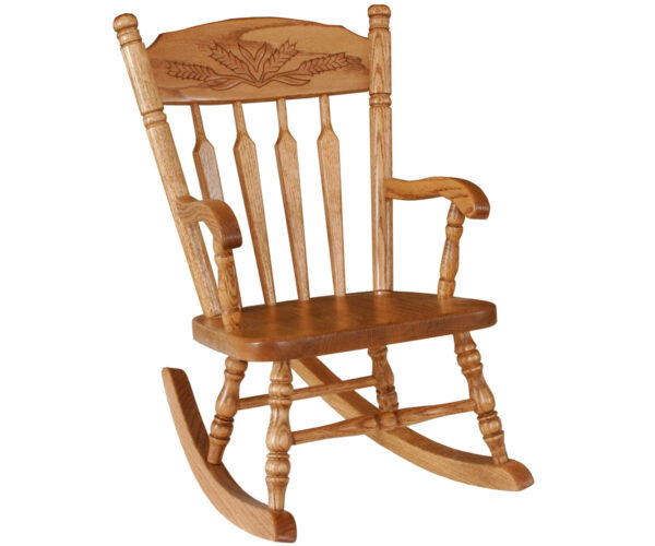 Wheat Post Type Child's Rocker